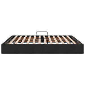 Κρεβάτι Αποθήκης με αποθήκευση Μαύρο 180 x 200 cm Βελούδο