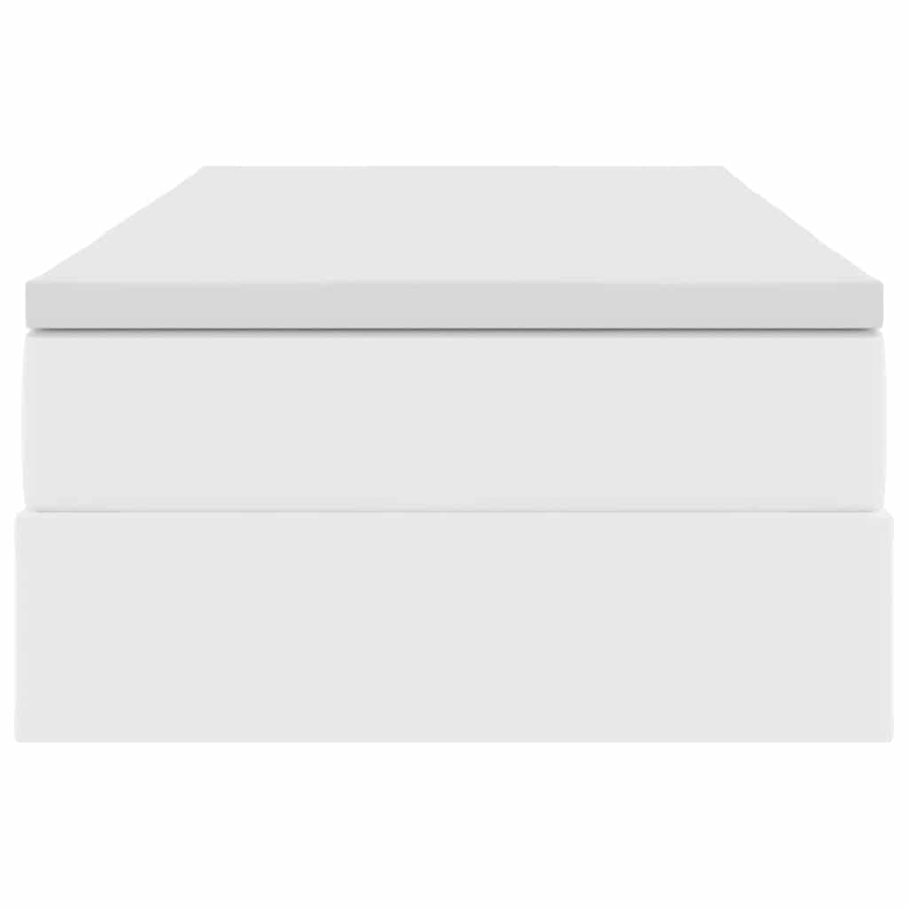 Κρεβάτι με αποθηκευτικό χώρο και στρώμα Λευκό 90 x 190 cm - Pakobazaar