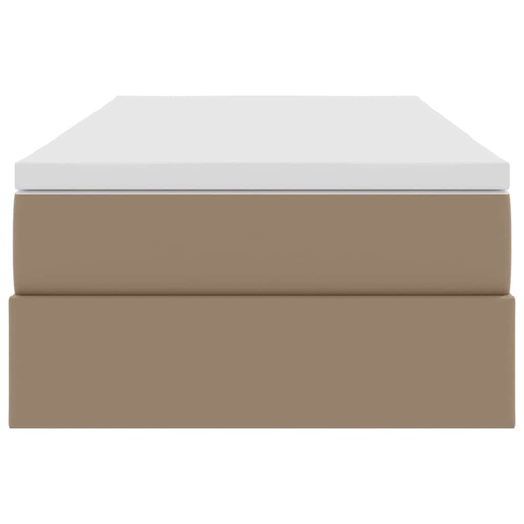 Κρεβάτι με αποθηκευτικό χώρο και στρώμα Καπουτσίνο 90 x 190 cm - Pakobazaar