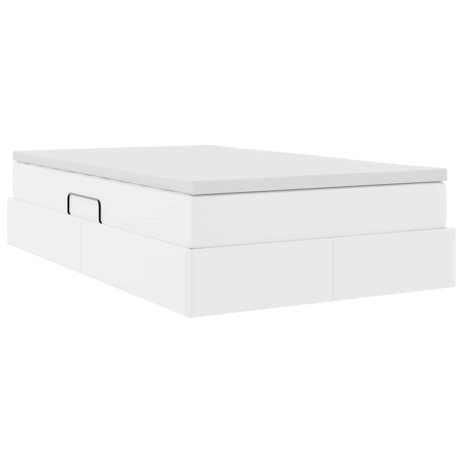 Κρεβάτι με αποθηκευτικό χώρο και στρώμα Λευκό 120 x 190 cm