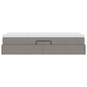 Κρεβάτι με αποθηκευτικό χώρο και στρώμα Taupe 90 x 190 cm - Pakobazaar