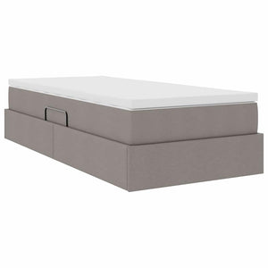 Κρεβάτι με αποθηκευτικό χώρο και στρώμα Taupe 100 x 200 cm
