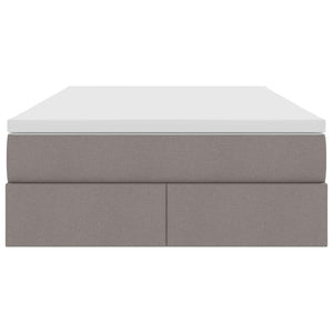 Κρεβάτι με αποθηκευτικό χώρο και στρώμα Taupe 120 x 190 cm - Pakobazaar