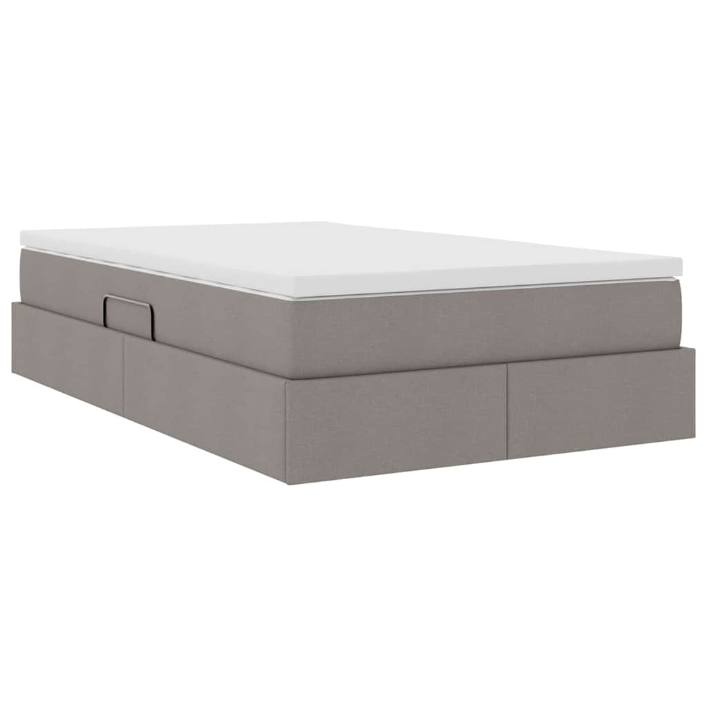 Κρεβάτι με αποθηκευτικό χώρο και στρώμα Taupe 120 x 200 cm - Pakobazaar