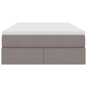 Κρεβάτι με αποθηκευτικό χώρο και στρώμα Taupe 120 x 200 cm - Pakobazaar