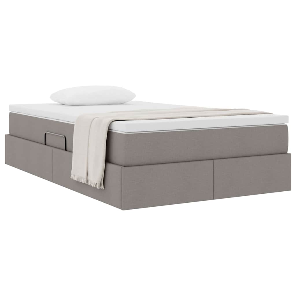 Κρεβάτι με αποθηκευτικό χώρο και στρώμα Taupe 120 x 200 cm - Pakobazaar