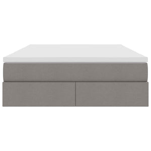 Κρεβάτι με αποθηκευτικό χώρο και στρώμα Taupe 140 x 190 cm