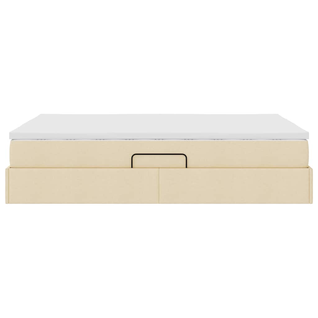 Κρεβάτι με αποθηκευτικό χώρο και στρώμα Κρεμ 140 x 190 cm - Pakobazaar