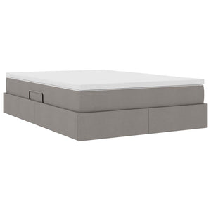 Κρεβάτι με αποθηκευτικό χώρο και στρώμα Taupe 140 x 200 cm