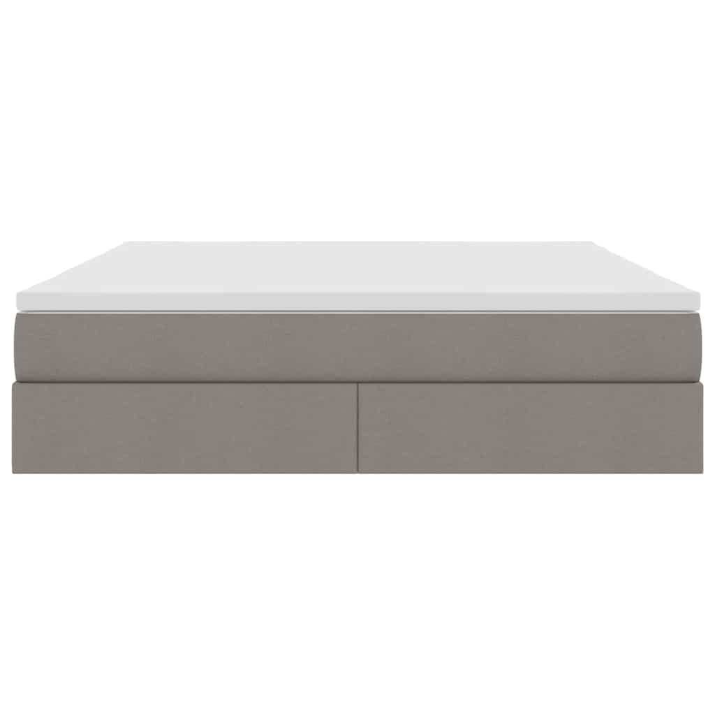 Κρεβάτι με αποθηκευτικό χώρο και στρώμα Taupe 160 x 200 cm - Pakobazaar