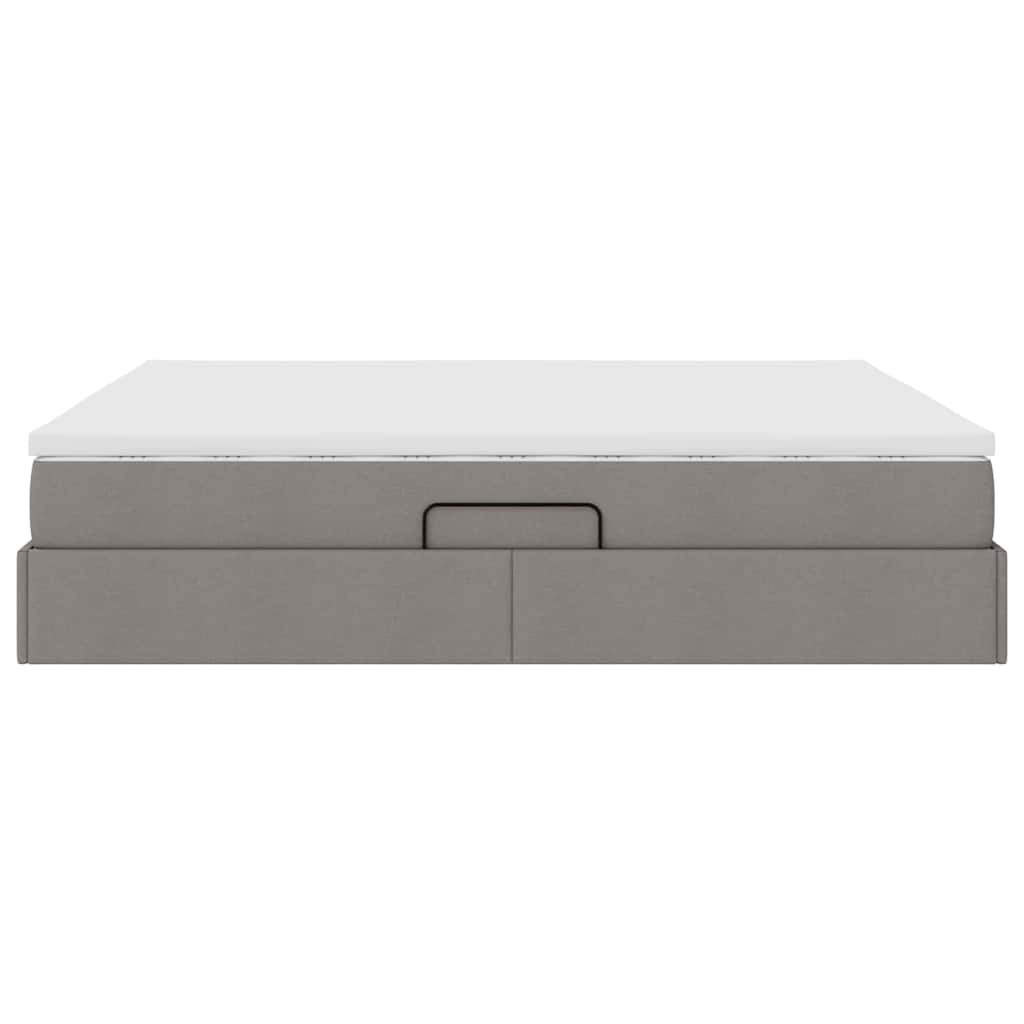 Κρεβάτι με αποθηκευτικό χώρο και στρώμα Taupe 160 x 200 cm - Pakobazaar