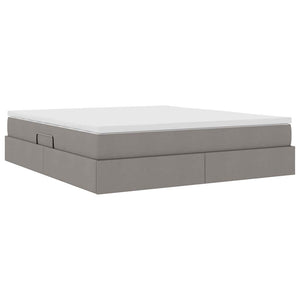 Κρεβάτι με αποθηκευτικό χώρο και στρώμα Taupe 180 x 200 cm - Pakobazaar
