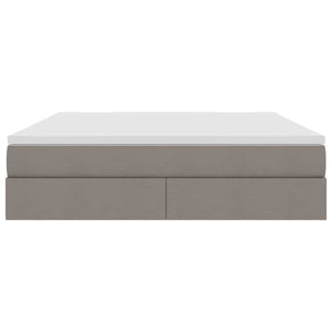 Κρεβάτι με αποθηκευτικό χώρο και στρώμα Taupe 180 x 200 cm - Pakobazaar