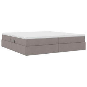 Κρεβάτι με αποθηκευτικό χώρο και στρώμα Taupe 200 x 200 cm - Pakobazaar