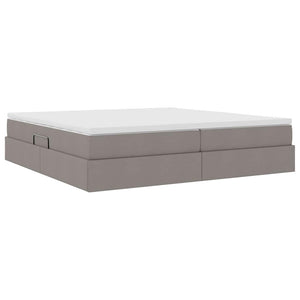 Κρεβάτι με αποθηκευτικό χώρο και στρώμα Taupe 200 x 200 cm - Pakobazaar