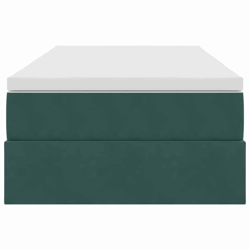 Κρεβάτι με αποθηκευτικό χώρο και στρώμα Σκούρο Πράσινο - Pakobazaar