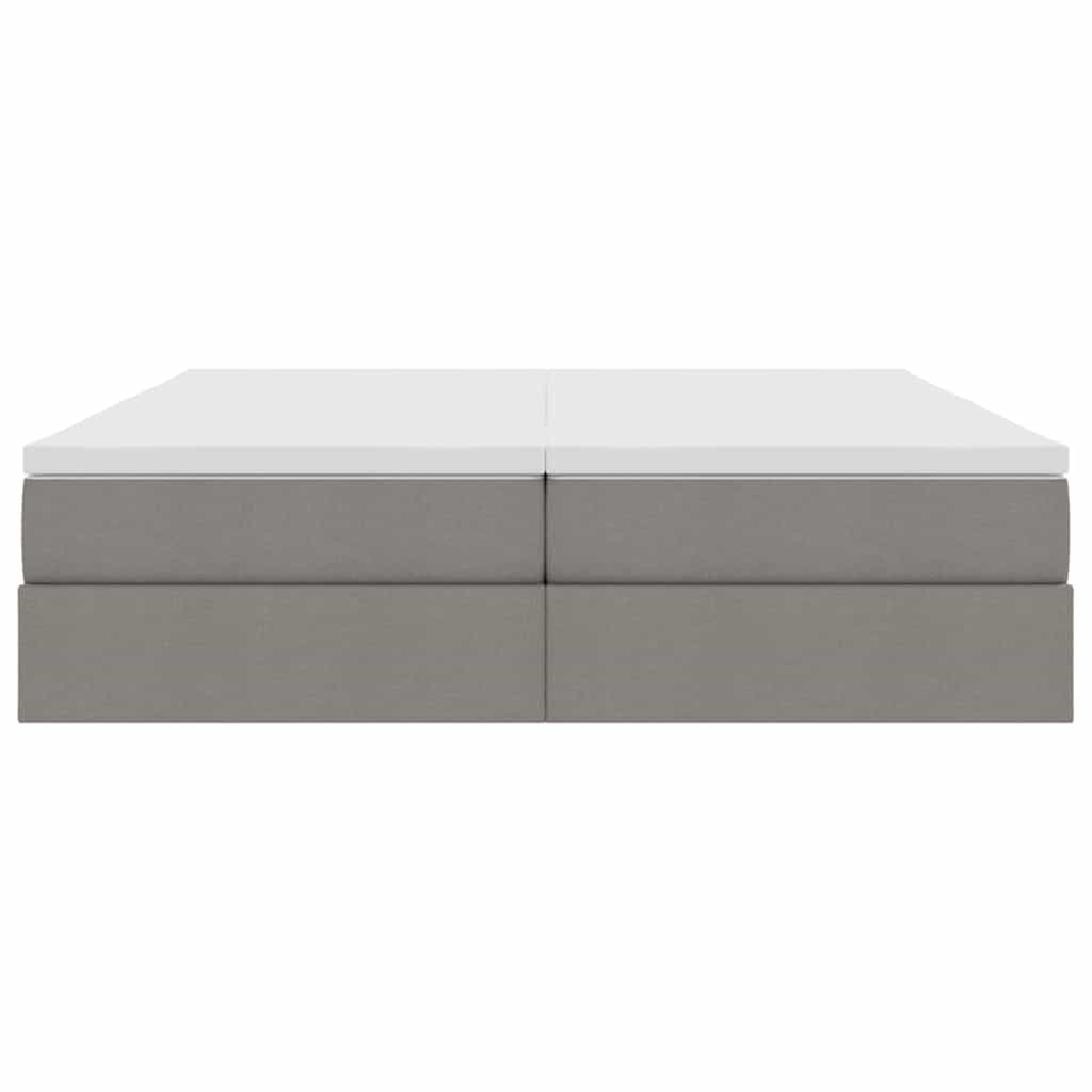 Κρεβάτι με αποθηκευτικό χώρο και στρώμα Taupe 180 x 200 cm