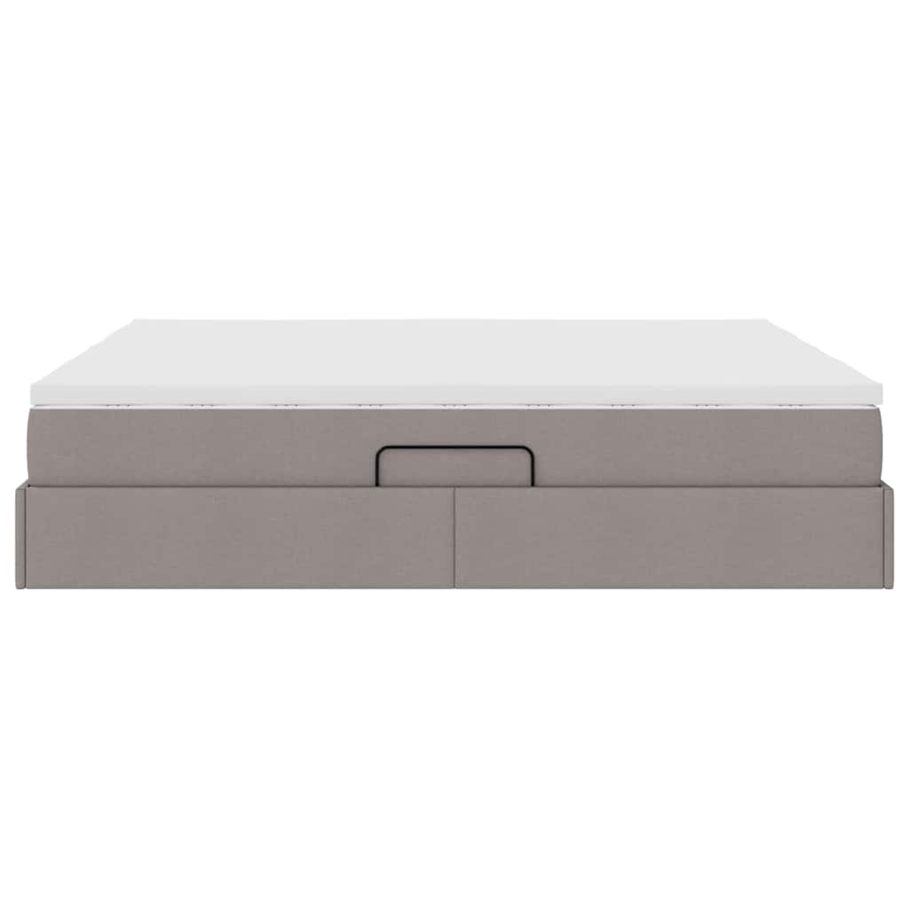 Κρεβάτι με αποθηκευτικό χώρο και στρώμα Taupe 180 x 200 cm