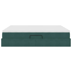 Κρεβάτι με αποθηκευτικό χώρο και στρώμα 180 x 200 cm Βελούδο - Pakobazaar