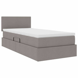 Κρεβάτι με αποθηκευτικό χώρο και στρώμα Taupe 100 x 200 cm