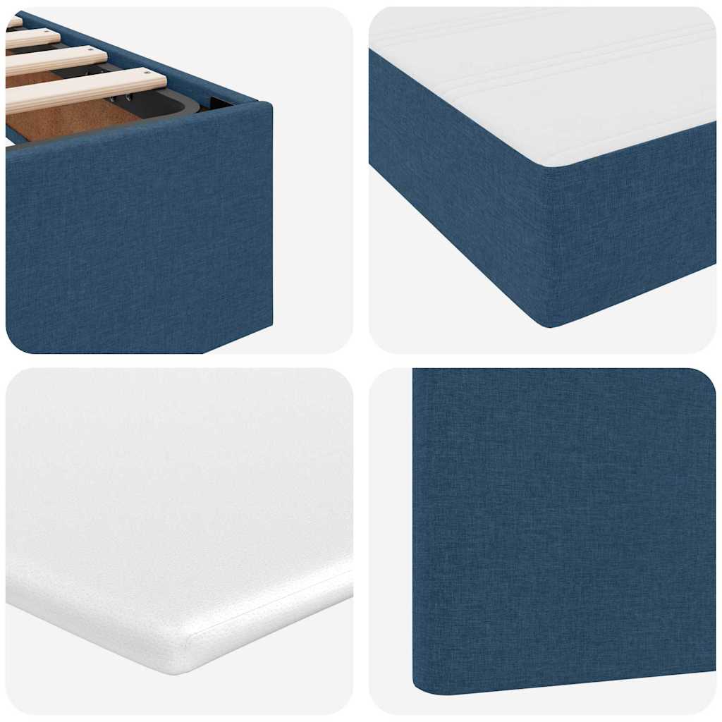 Κρεβάτι με αποθηκευτικό χώρο και στρώμα Μπλε 180 x 200 cm - Pakobazaar