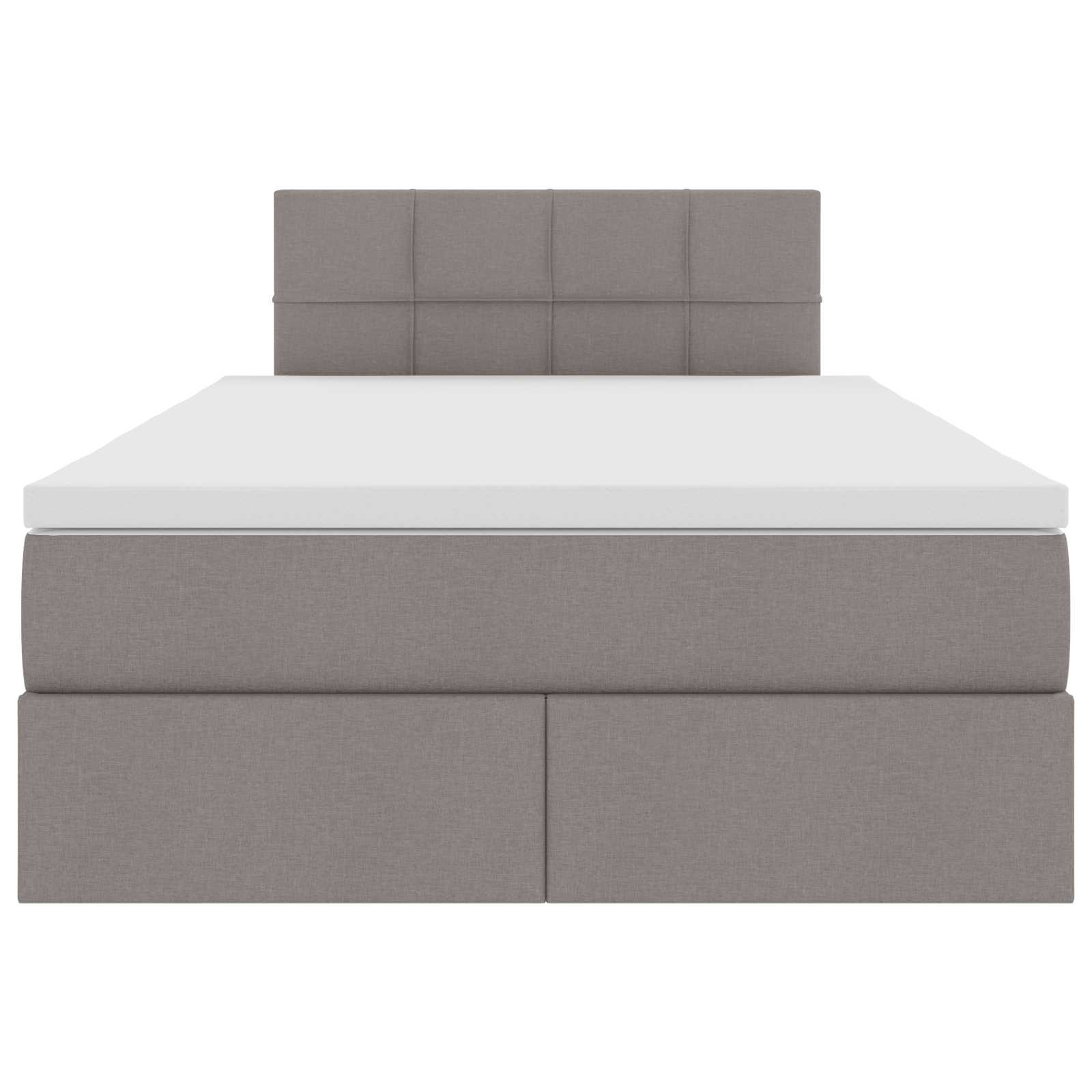 Κρεβάτι με αποθηκευτικό χώρο και στρώμα Taupe 120 x 190 cm - Pakobazaar