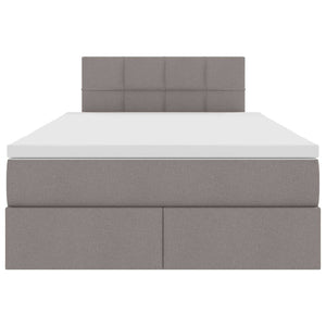 Κρεβάτι με αποθηκευτικό χώρο και στρώμα Taupe 120 x 190 cm - Pakobazaar