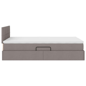 Κρεβάτι με αποθηκευτικό χώρο και στρώμα Taupe 120 x 190 cm - Pakobazaar