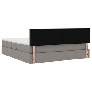 Κρεβάτι με αποθηκευτικό χώρο και στρώμα Taupe 160 x 200 cm - Pakobazaar
