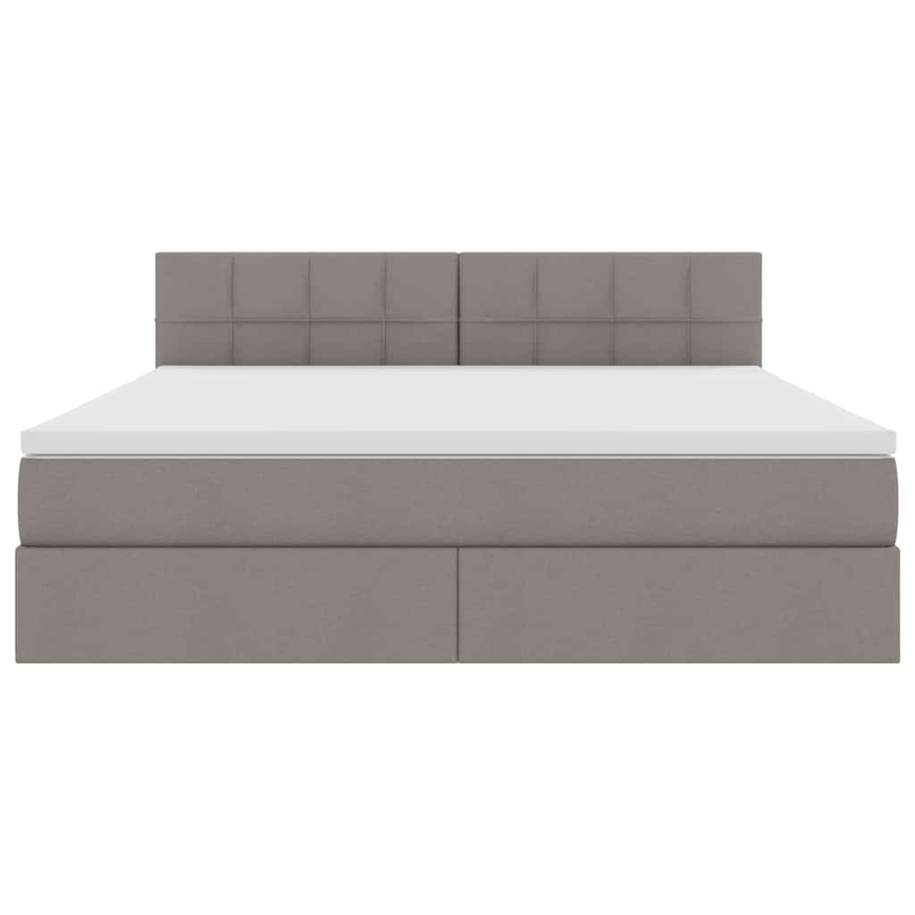 Κρεβάτι με αποθηκευτικό χώρο και στρώμα Taupe 160 x 200 cm - Pakobazaar