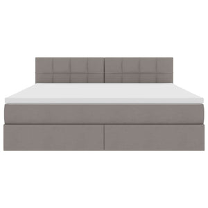 Κρεβάτι με αποθηκευτικό χώρο και στρώμα Taupe 180 x 200 cm - Pakobazaar