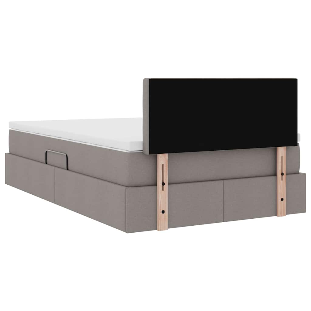 Κρεβάτι με αποθηκευτικό χώρο και στρώμα Taupe 120 x 200 cm - Pakobazaar