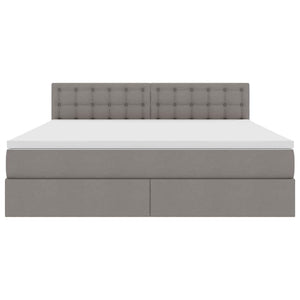 Κρεβάτι με αποθηκευτικό χώρο και στρώμα Taupe 160 x 200 cm - Pakobazaar
