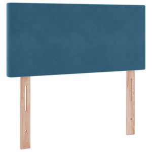 Κρεβάτι Αποθήκης με στρώμα Σκούρο Μπλε 90 x 190 cm Βελούδο - Pakobazaar