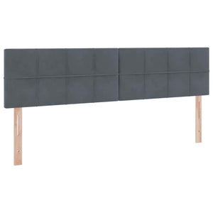 Κρεβάτι Αποθήκης με στρώμα Σκούρο Γκρι 160 x 200 cm Βελούδο - Pakobazaar
