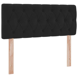 Κρεβάτι Αποθήκης με κεφαλάρι Μαύρο 120 x 200 cm Βελούδο