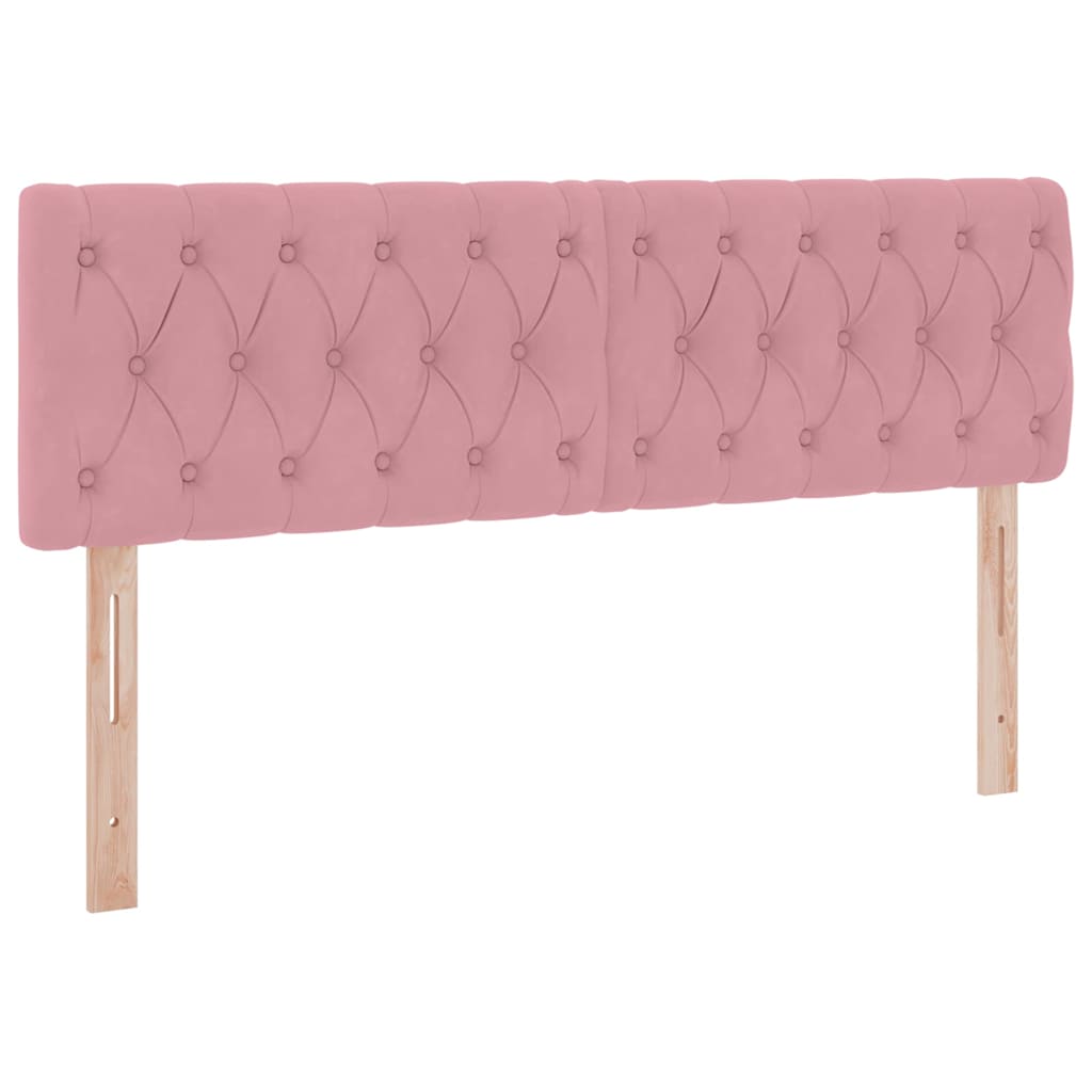 Κρεβάτι Αποθήκης με στρώμα με κεφαλάρι Ροζ 140 x 200 cm Βελούδο - Pakobazaar