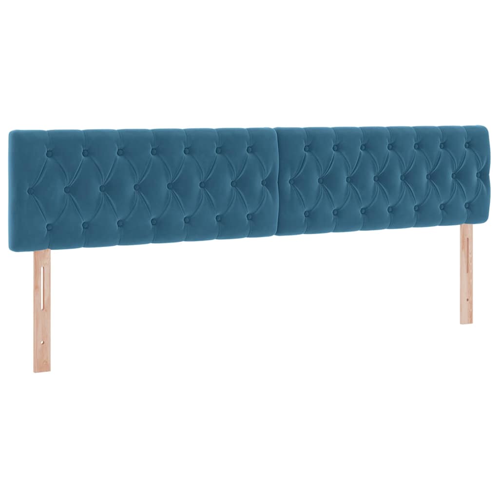 Κρεβάτι Αποθήκης με στρώμα Σκούρο Μπλε 200 x 200 cm Βελούδο - Pakobazaar