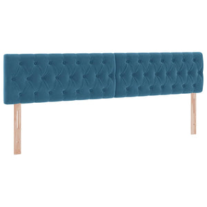 Κρεβάτι Αποθήκης με στρώμα Σκούρο Μπλε 200 x 200 cm Βελούδο - Pakobazaar