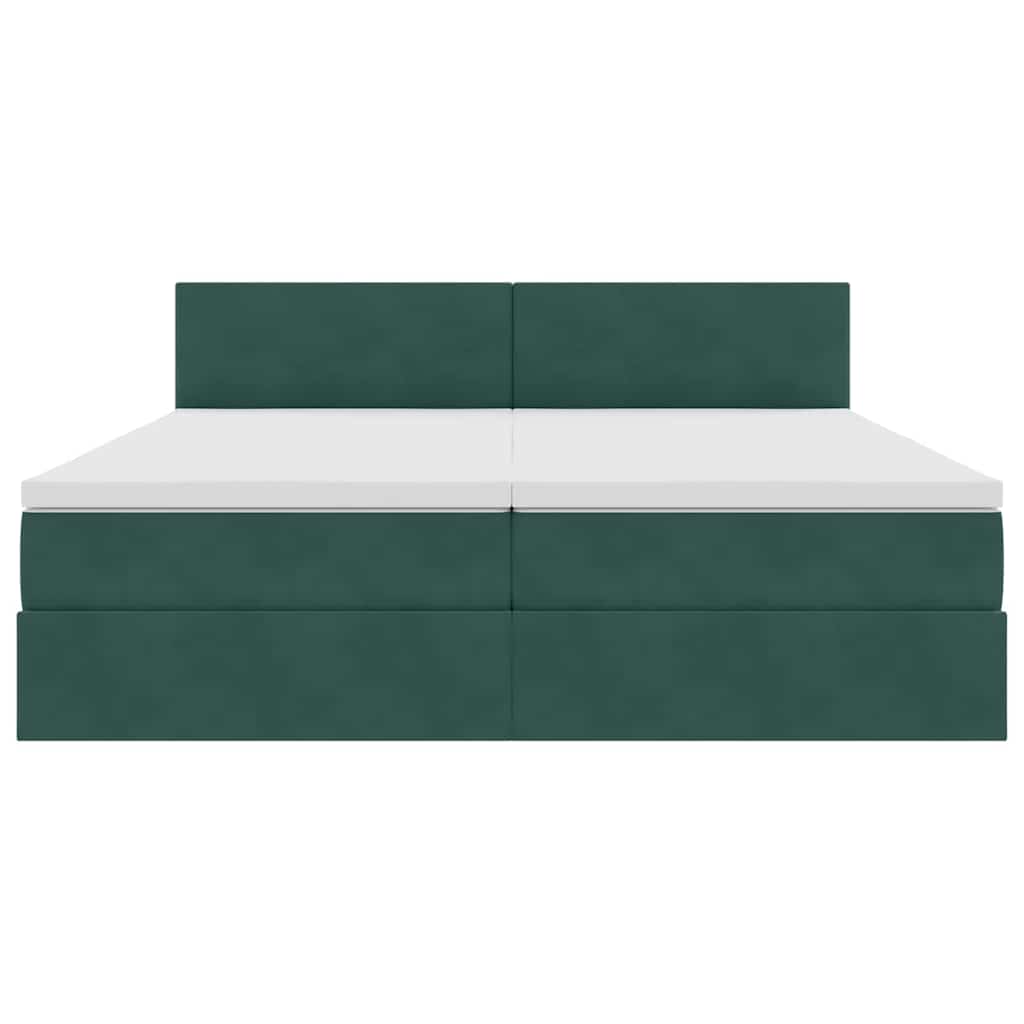 Κρεβάτι Αποθήκης με στρώμα Σκούρο Πράσινο 90 x 200 cm - Pakobazaar