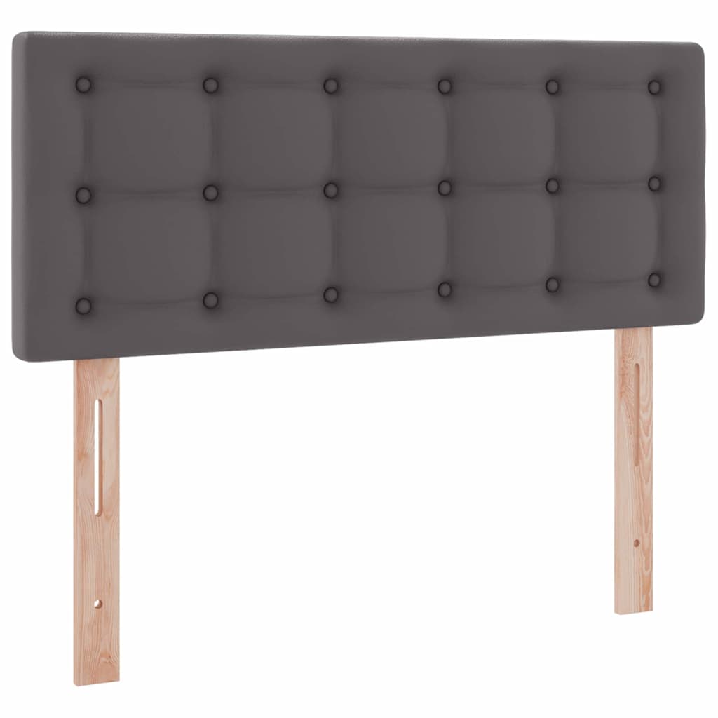 Κρεβάτι με αποθηκευτικό χώρο και LED Γκρι 120 x 190 cm