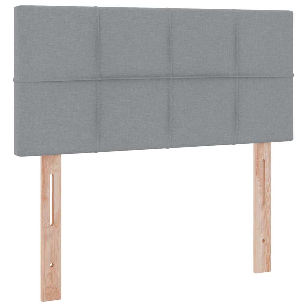 Κρεβάτι με αποθηκευτικό χώρο και LED Ανοιχτό γκρι 100 x 200 cm - Pakobazaar