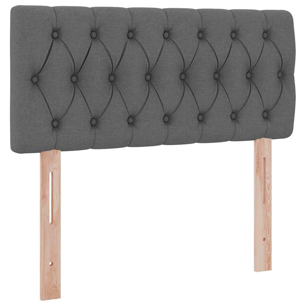 Κρεβάτι με αποθηκευτικό χώρο και LED Σκούρο Γκρι 100 x 200 cm - Pakobazaar