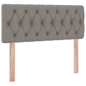 LED Κρεβάτι αποθήκευσης με στρώμα Taupe 120 x 190 cm Ύφασμα - Pakobazaar