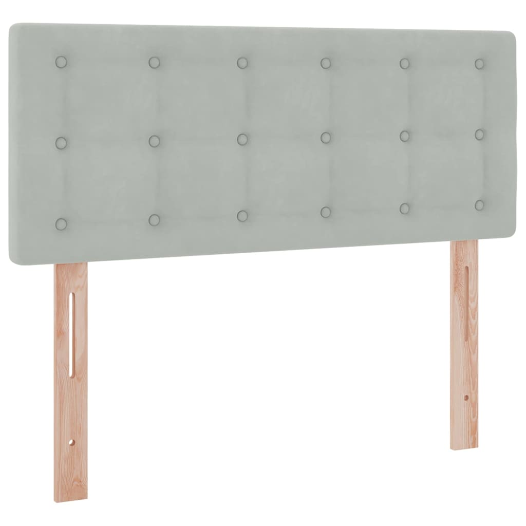 Κρεβάτι με αποθηκευτικό χώρο και LED Ανοιχτό γκρι 120 x 190 cm - Pakobazaar