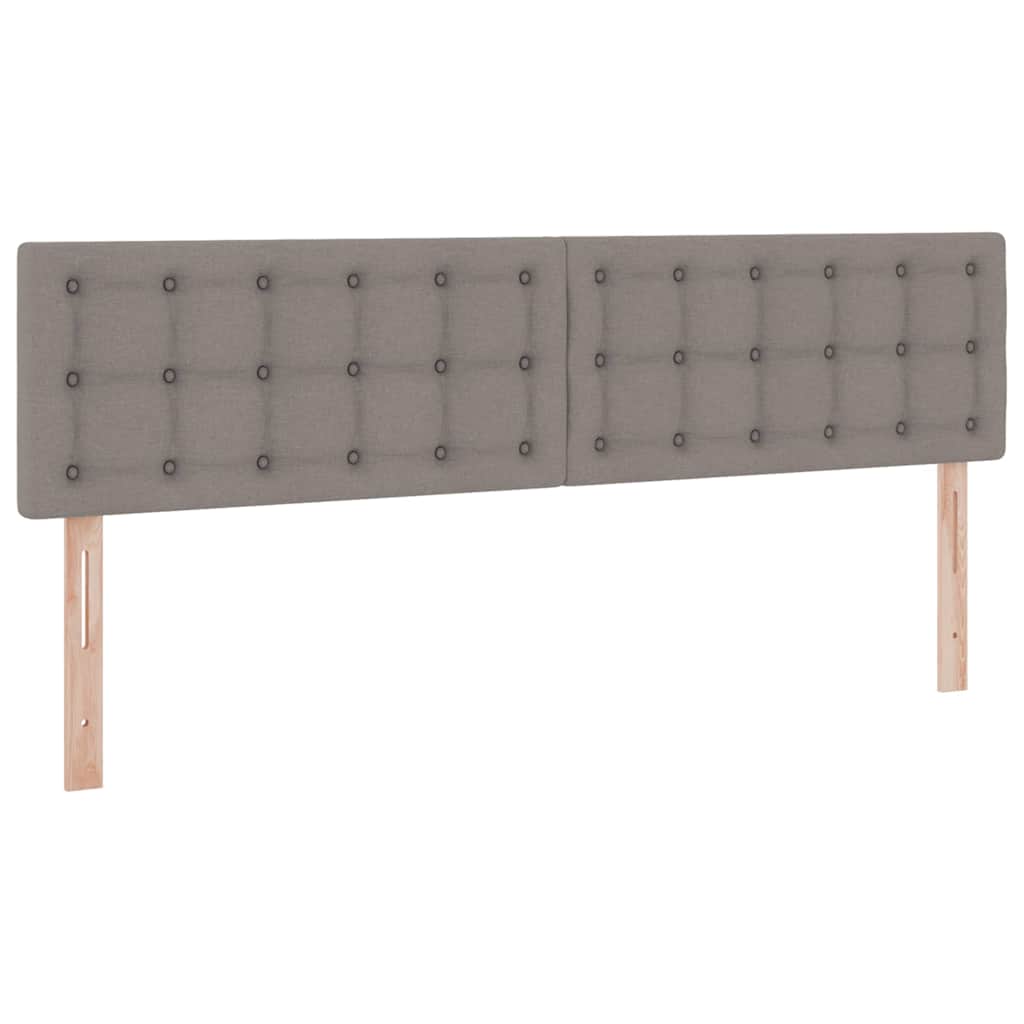 Κρεβάτι με φώτα λωρίδας LED Taupe 180 x 200 cm ύφασμα - Pakobazaar