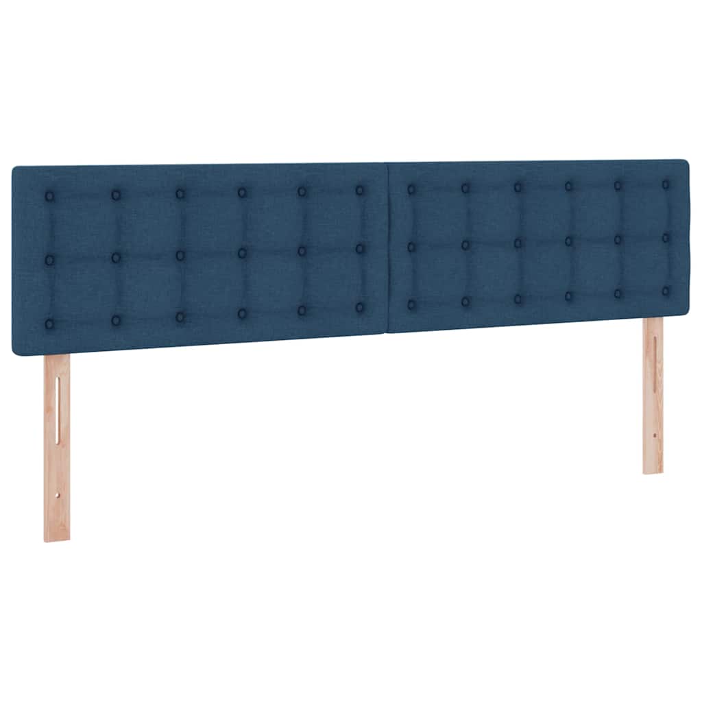Κρεβάτι με φώτα λωρίδας LED Μπλε 180 x 200 cm ύφασμα - Pakobazaar