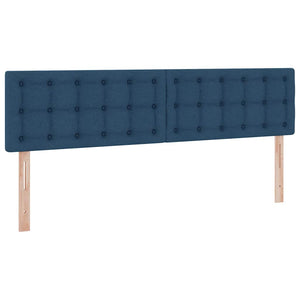 Κρεβάτι με φώτα λωρίδας LED Μπλε 180 x 200 cm ύφασμα - Pakobazaar