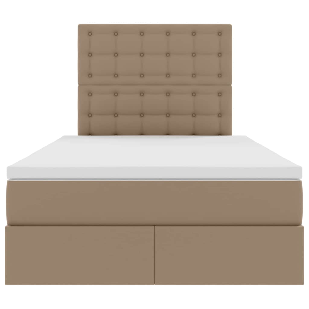 Κρεβάτι Αποθήκης Καπουτσίνο 120 x 200 cm Τεχνητό Δέρμα - Pakobazaar