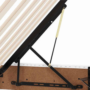 Κρεβάτι Αποθήκης Καθαρό Λευκό 140 x 200 cm Τεχνητό Δέρμα - Pakobazaar